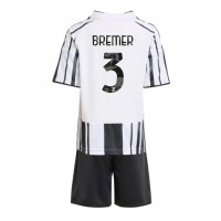 Juventus Gleison Bremer #3 Fußballbekleidung Heimtrikot Kinder 2025-26 Kurzarm (+ kurze hosen)